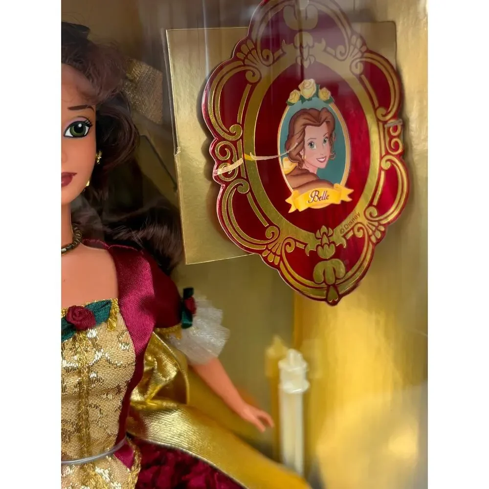 1997 Beauty & the Beast Enchanted Christmas Holiday Princess Belle Barbie NRFB
